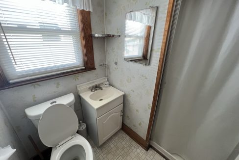 a white toilet sitting next to a white sink.