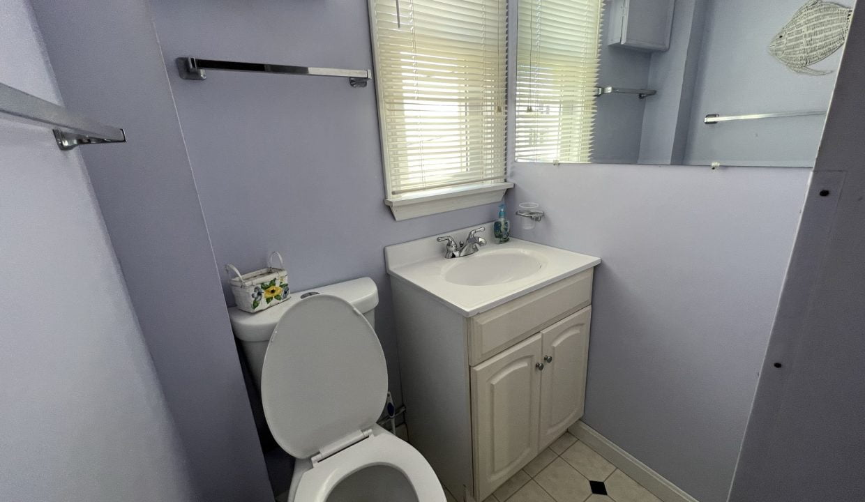 a white toilet sitting next to a sink in a bathroom.