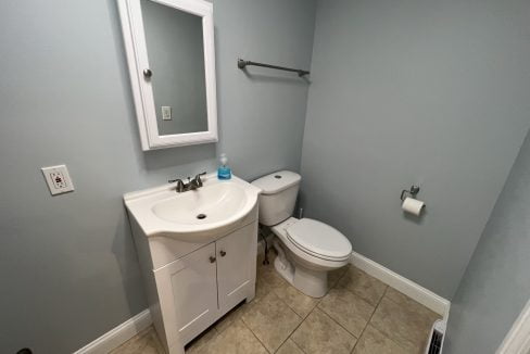 a white toilet sitting next to a white sink.